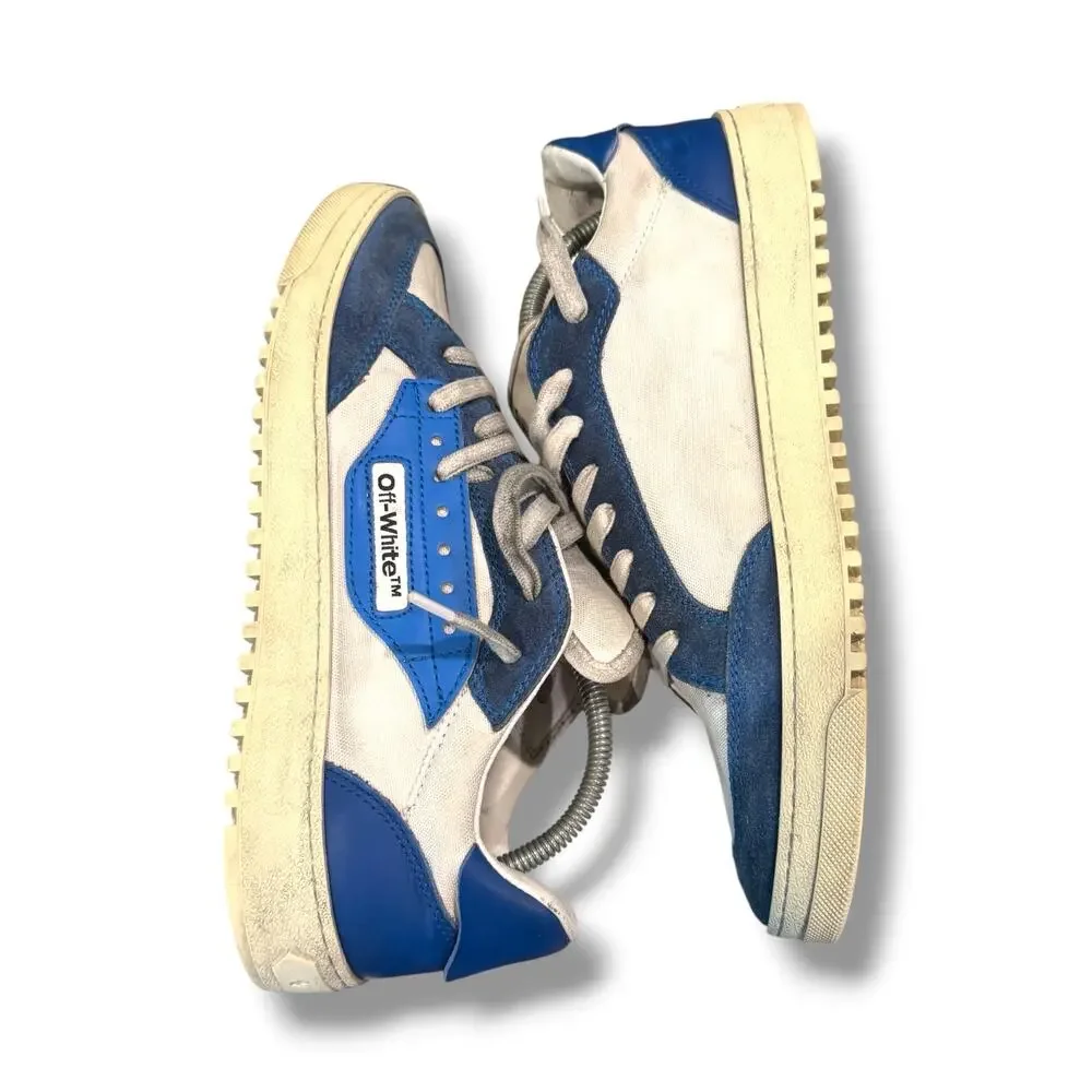 Off-White 5.0 Low Vintage Finish ‘Cobalt’ Sneaker | Size 43EU(10US)